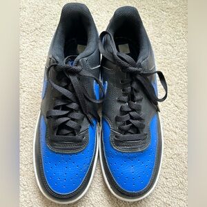 Nike Court Vision Low Black Game Royal 7.5 (womens) UK 6.5